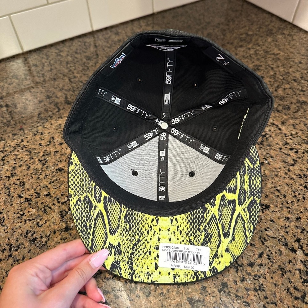 Dallas Cowboys New Era 59FIFTY Fitted Hat 7 1/4 Black Green Super Bowl XXX New - Picture 6 of 9